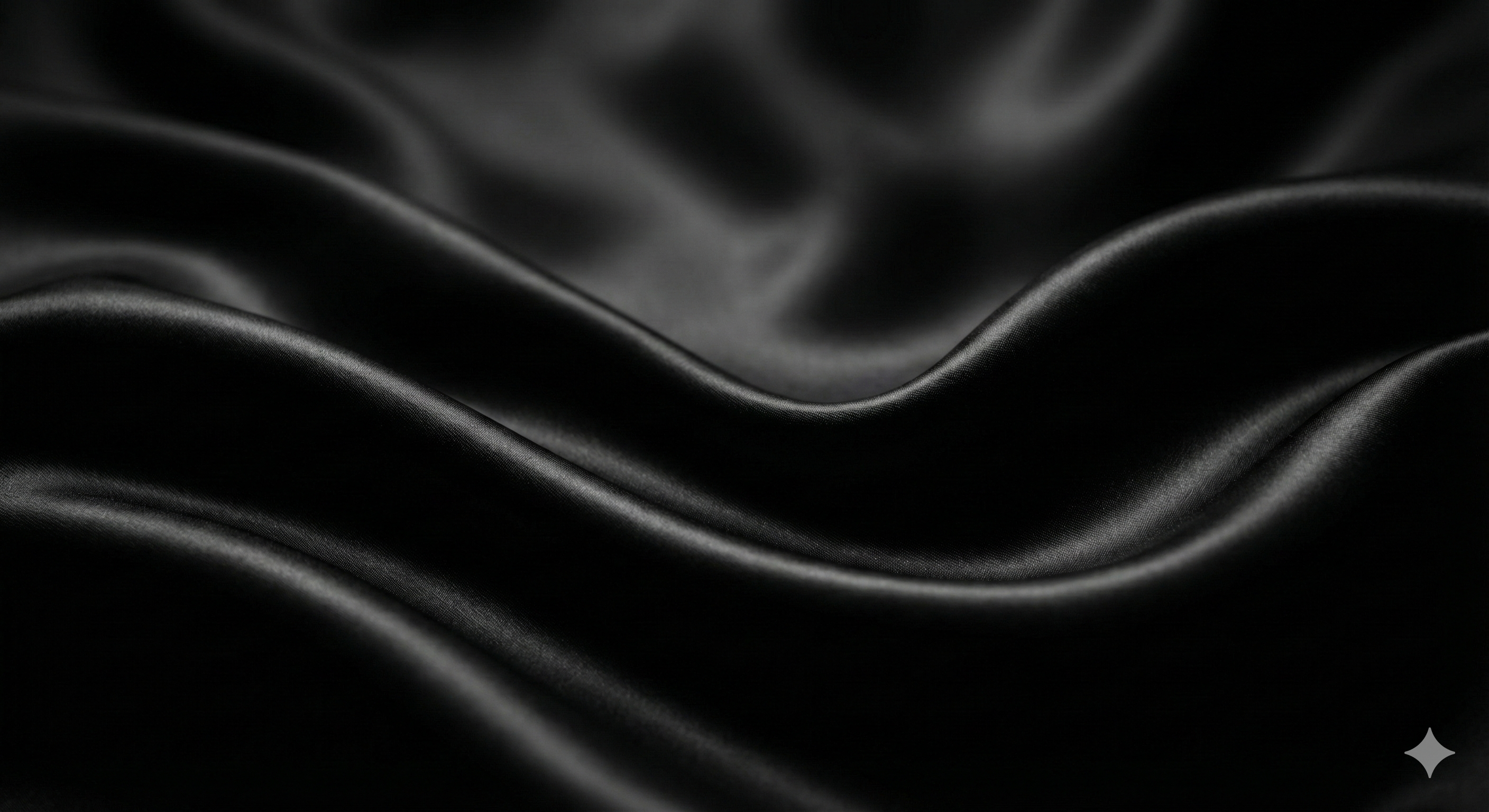 Tecido de seda preto